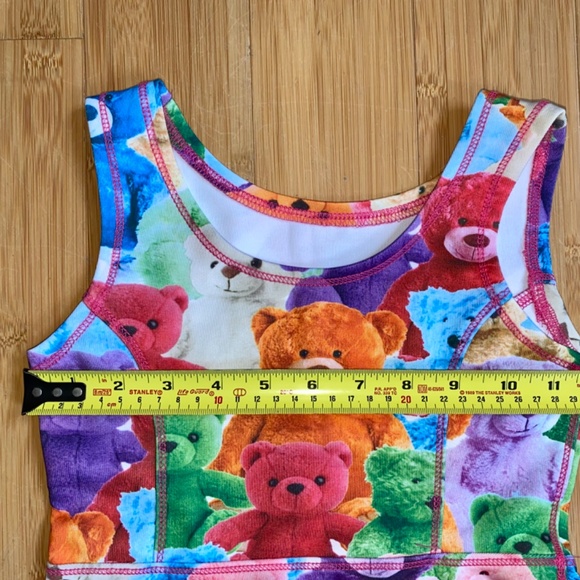 Children’s Place Colorful Teddy Bear Print Dress Kids Small (5/6) - Picture 9 of 9